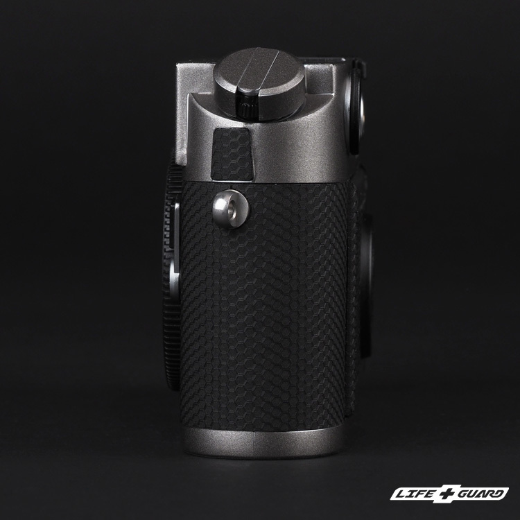 LIFE+GUARD 相機貼膜安裝示意，適用 Leica M6 Non-TTL