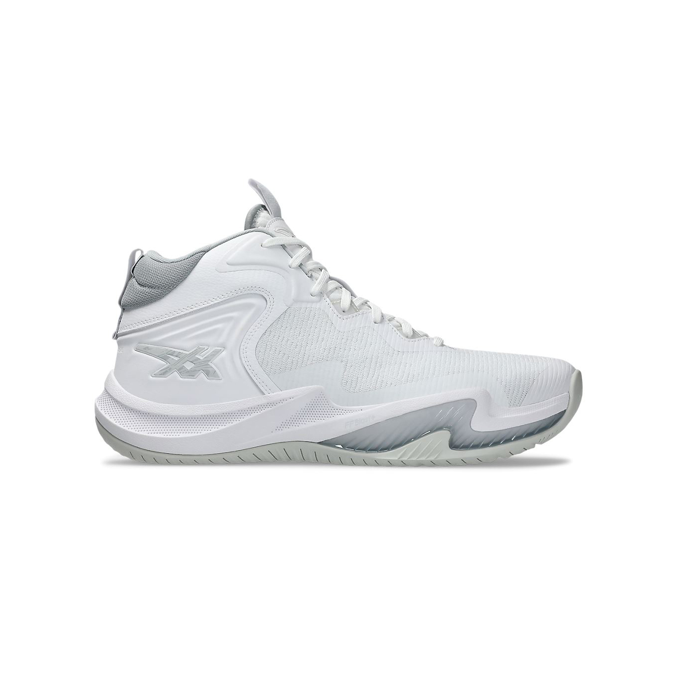 男鞋 ASICS NOVA SURGE 3 白灰 實戰 穩定 支撐 緩震 運動 籃球鞋【1061A048-101】