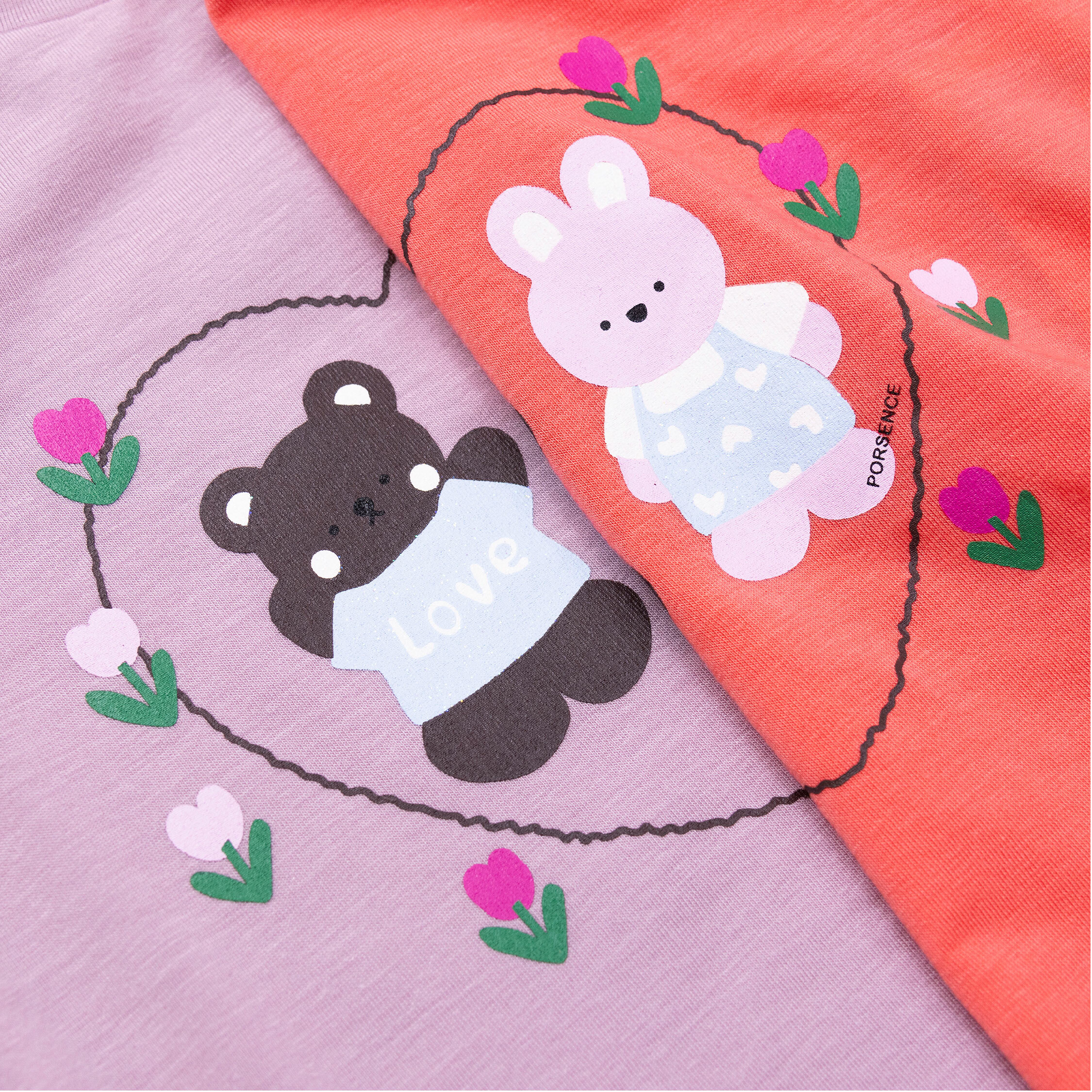 波紳士【22025】甜蜜小熊&兔兔親膚天絲上衣＊二色