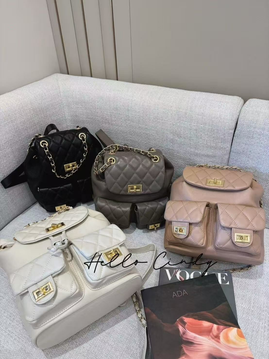 N02029 現貨-小牛皮經典款後背包