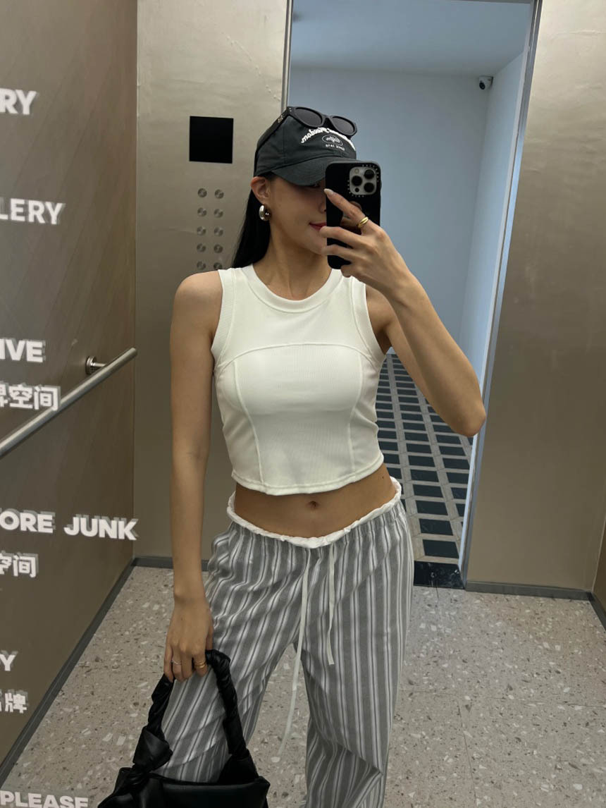 工字魚骨附胸墊背心*5色