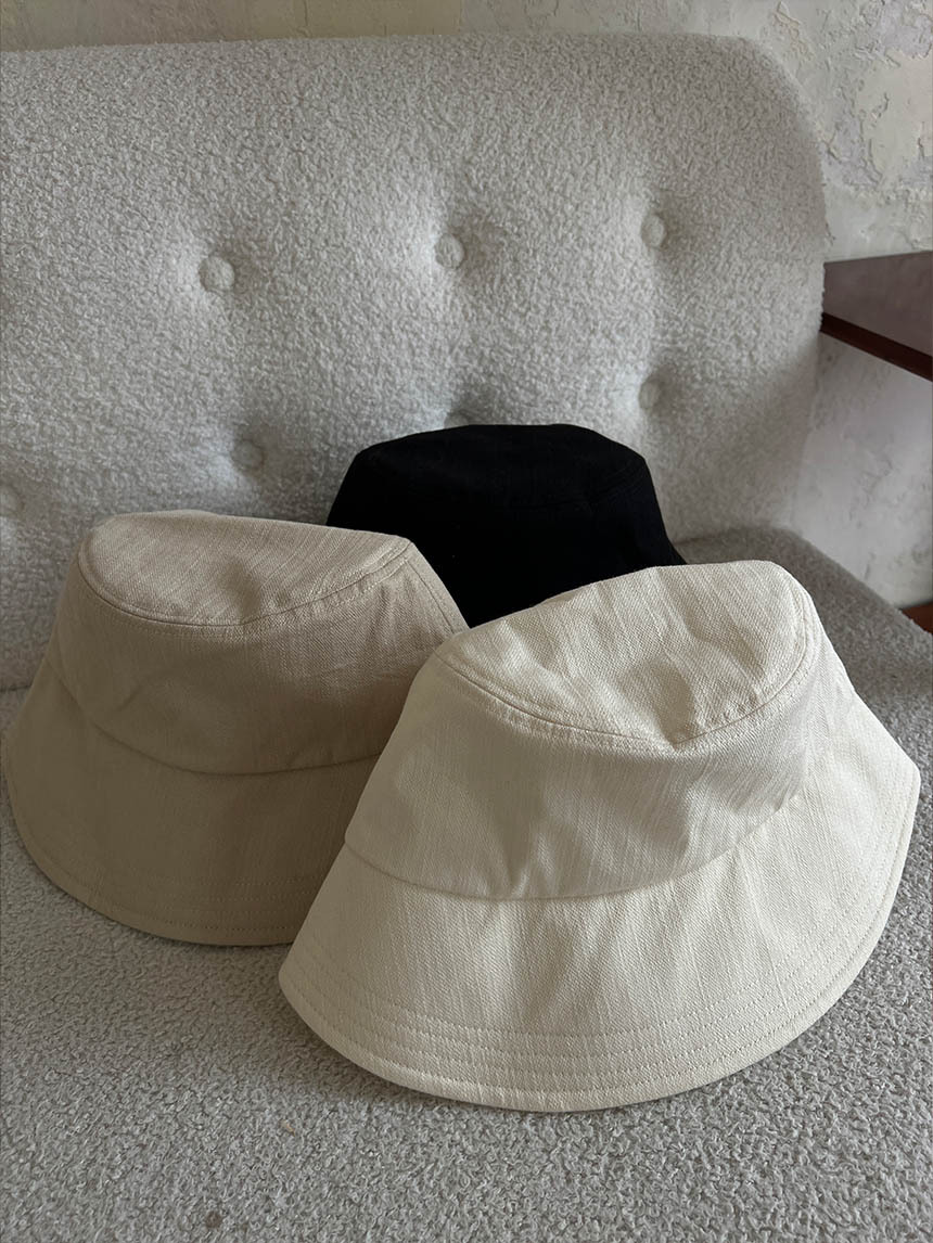 春夏百搭麻感漁夫帽*3色