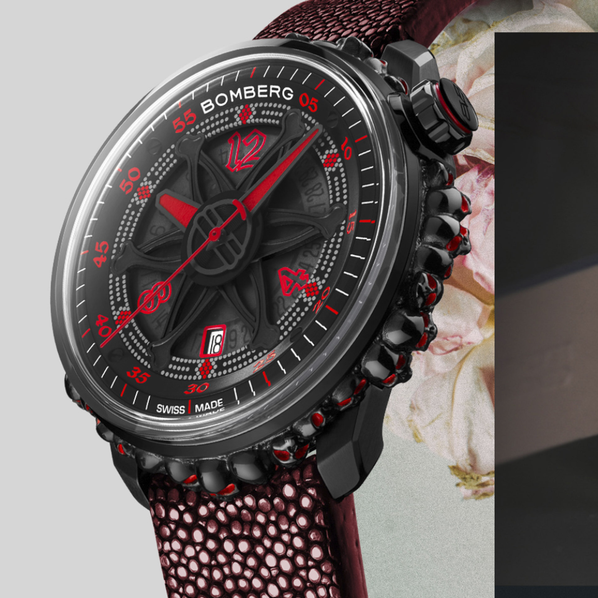 BB-01 自動機械系列 紅色骷髏魅影自動大三針-限量版_CT43APBA.25-2.11