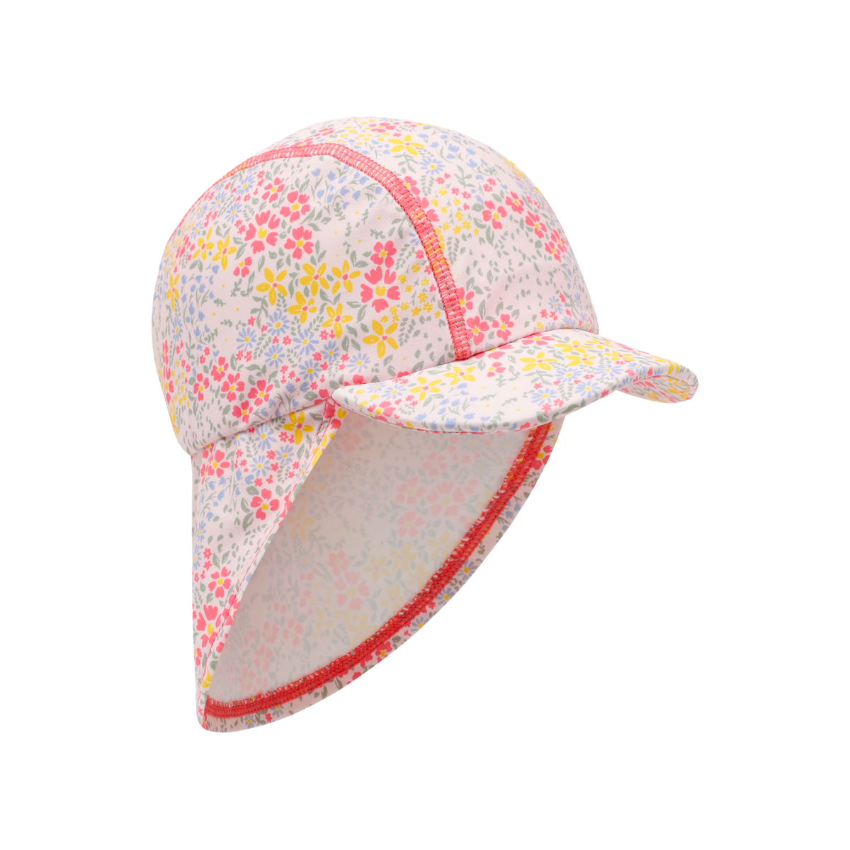 〖 Hust & Claire 〗粉嫩小碎花防曬泳帽