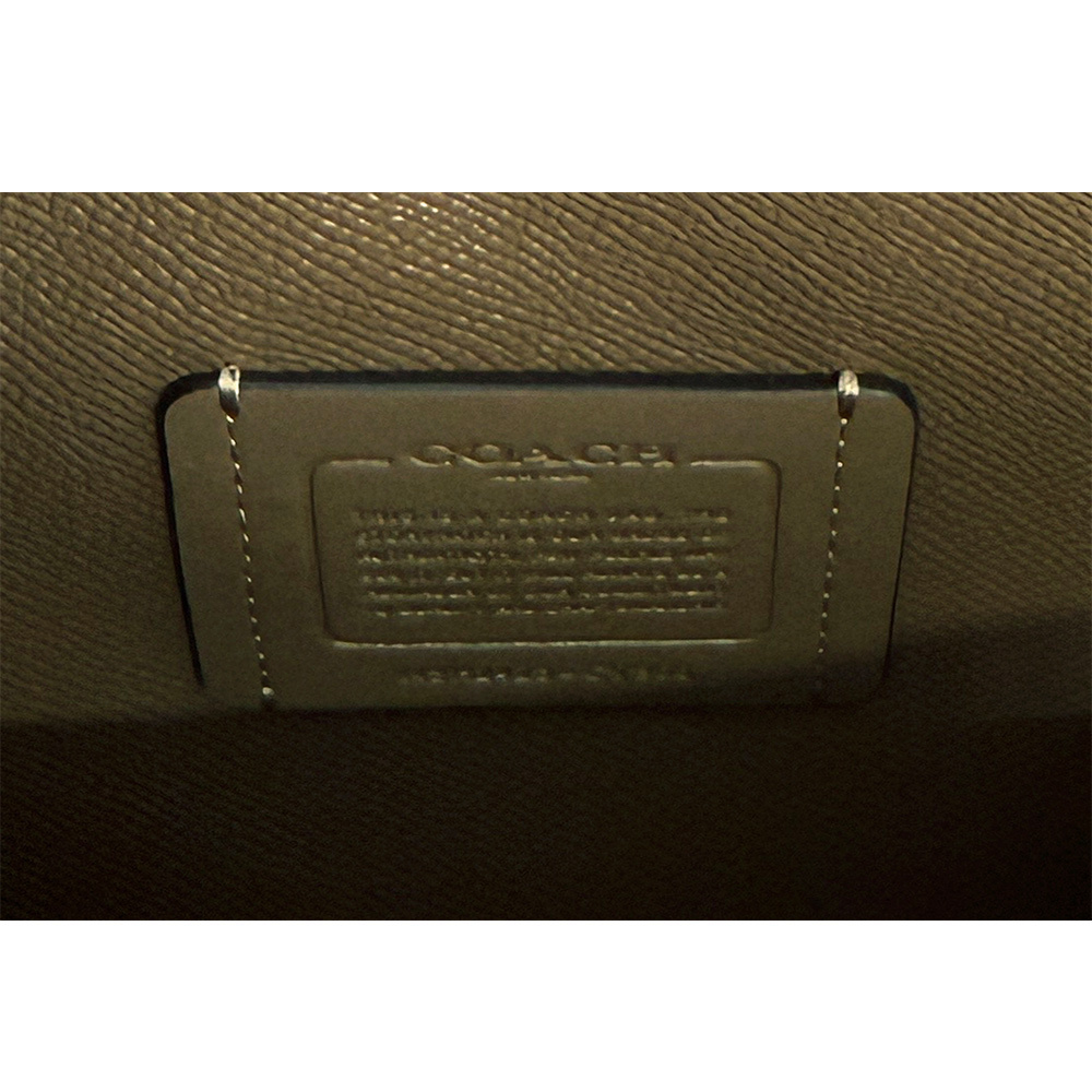 【COACH】Mollie 25 雙面皮革三層小款托特包(深石色)CV966 IMV2R