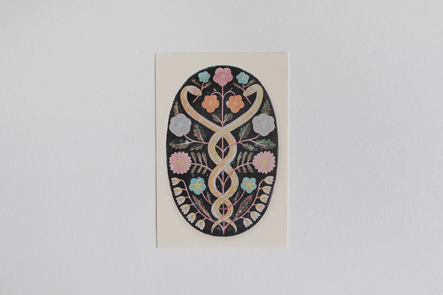 鹿兒島睦週邊-明信片 C / 蛇