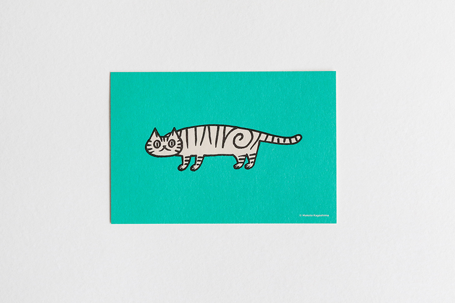 鹿兒島睦週邊-活版印刷明信片 / 貓咪