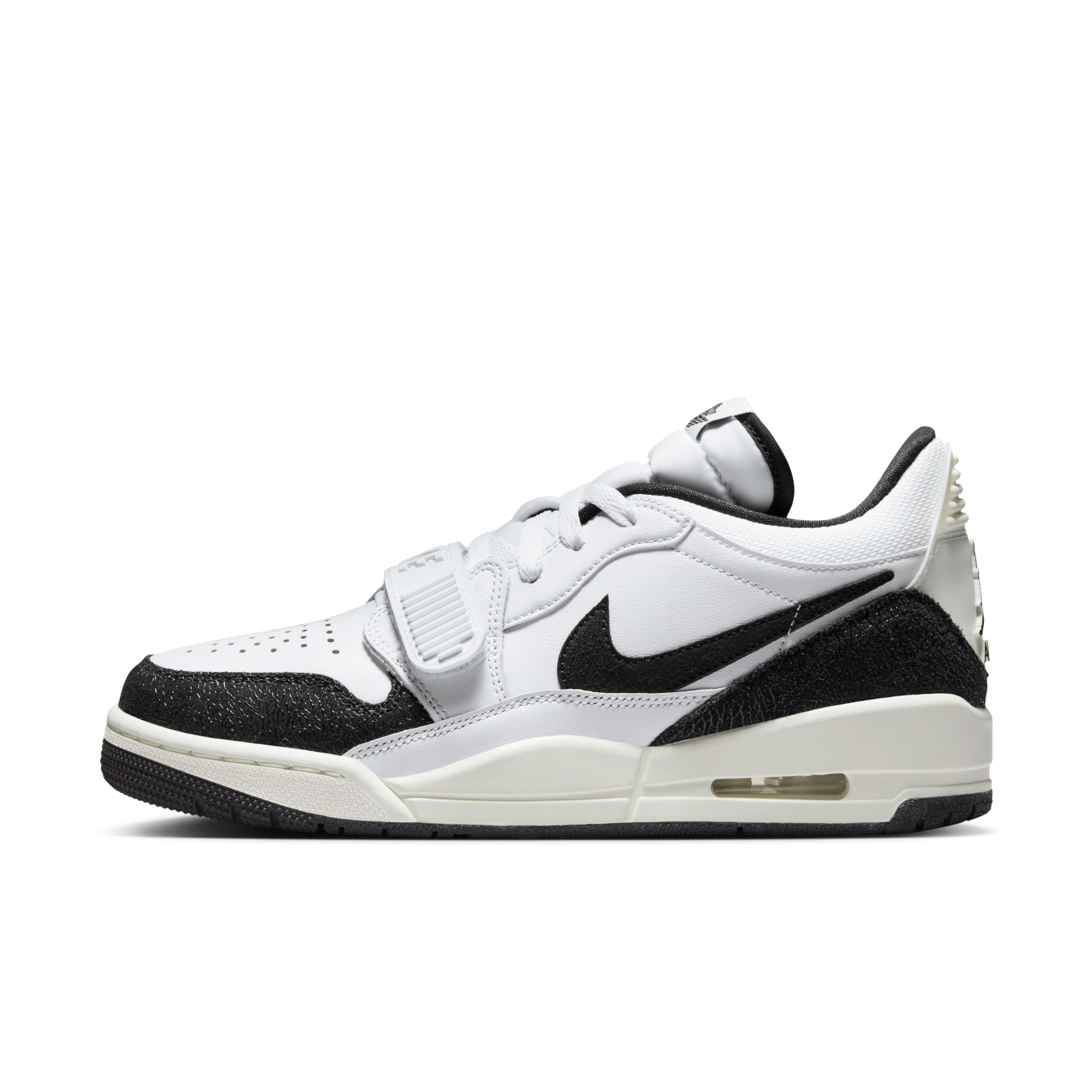 女鞋 NIKE AIR JORDAN LEGACY 312 LOW 黑白熊貓 爆裂紋 魔鬼氈 復古 籃球鞋【FQ7827-110】