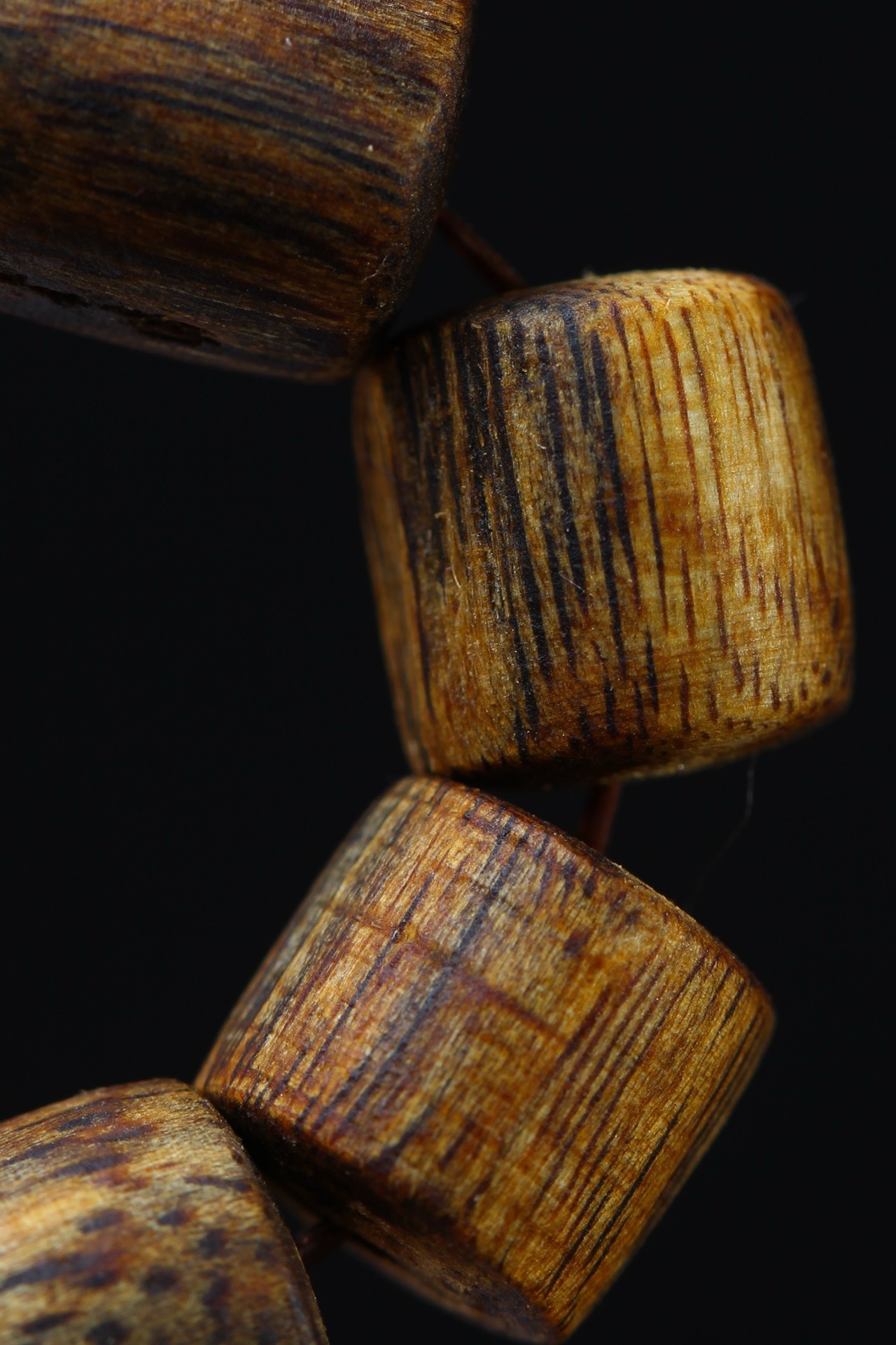 Vietnam Nha Trang agarwood barrel beads bracelet