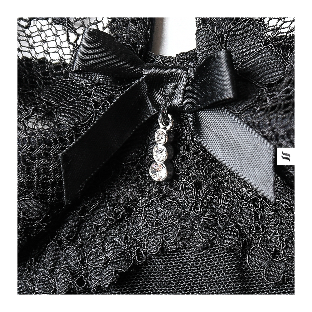 Obsessive - Letica 2 pcs Cupless Set - Black - S/M/L/XL