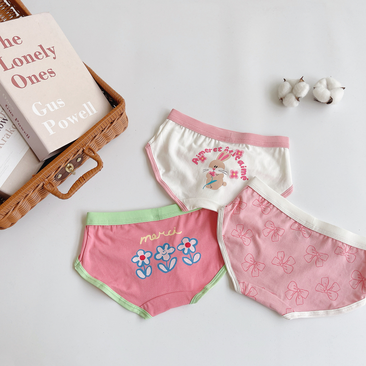 繽紛小兔貓咪內褲｜女寶
