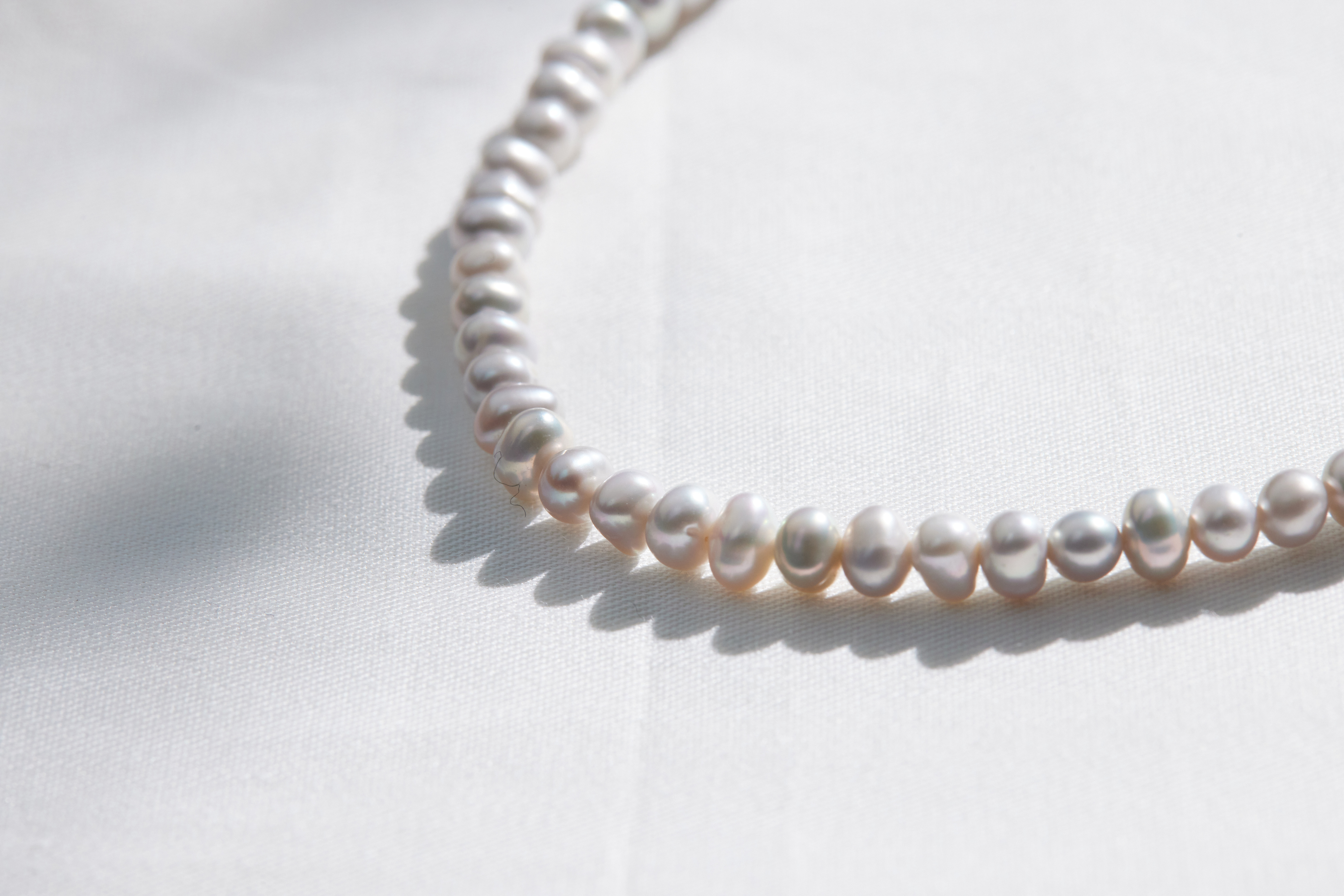 N897 | 純銀淡水灰珍珠項鍊