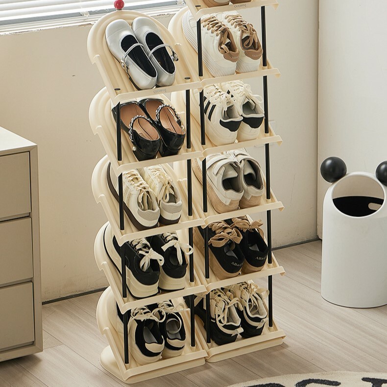 《5670》ins奶油風斜式多層鞋架