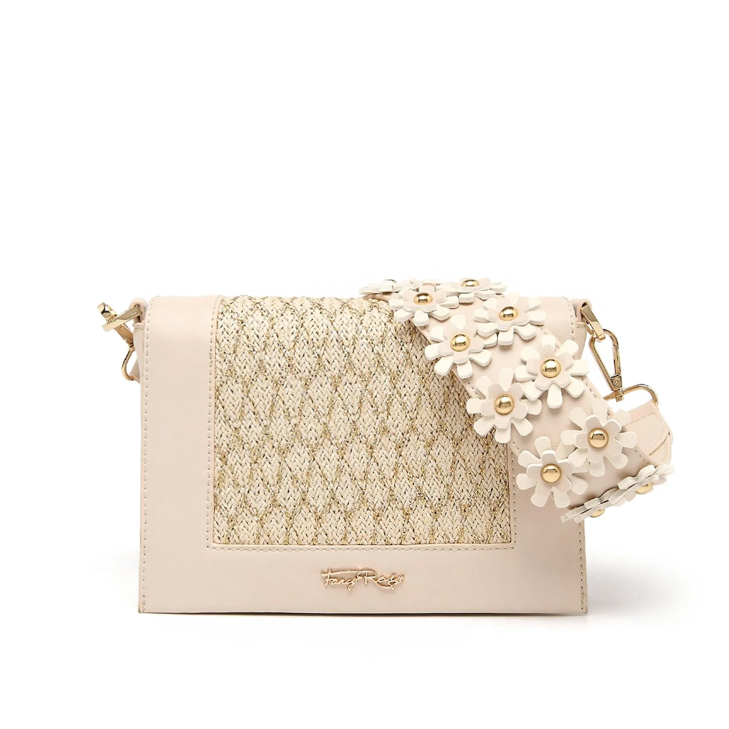 Rosy Romance Straw Shoulder bag