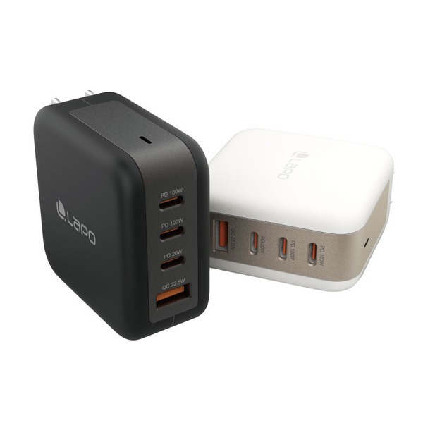 LaPO 100W 氮化鎵4口極速充電器 (2色)