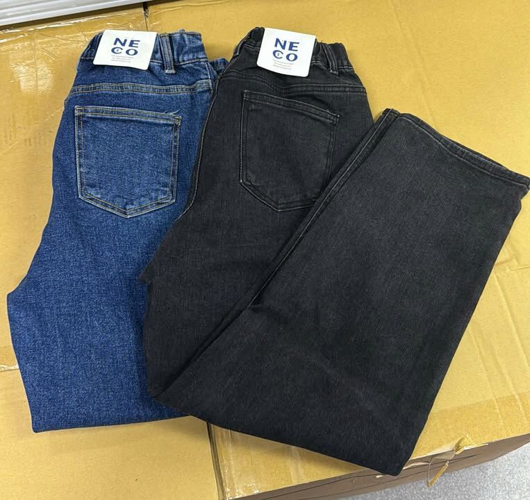 現貨清貨  KR 韓國女裝半橡筋腰牛仔褲（清貨價貨品，不設退換）(K2 F342)