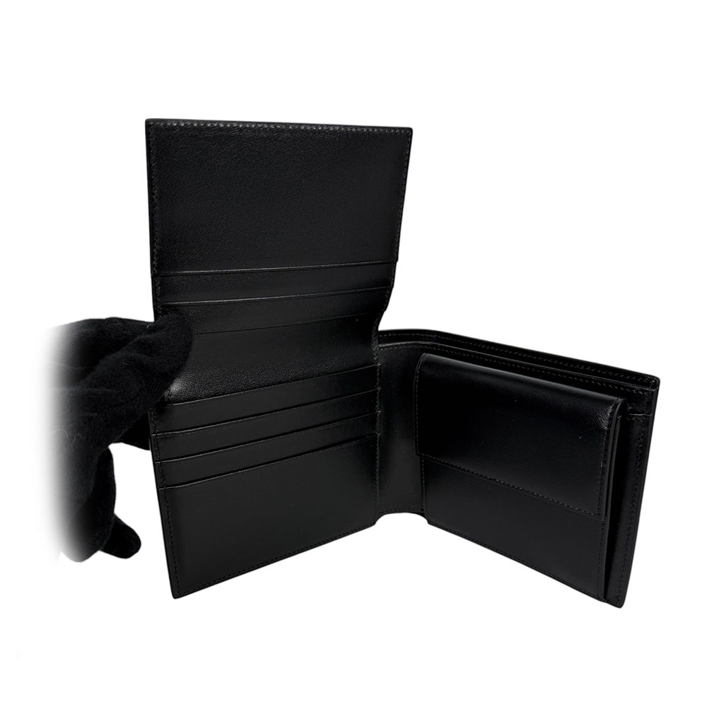 【MONT BLANC】Meisterstuck 大班系列10卡附零錢袋牛皮短夾(黑色)198315