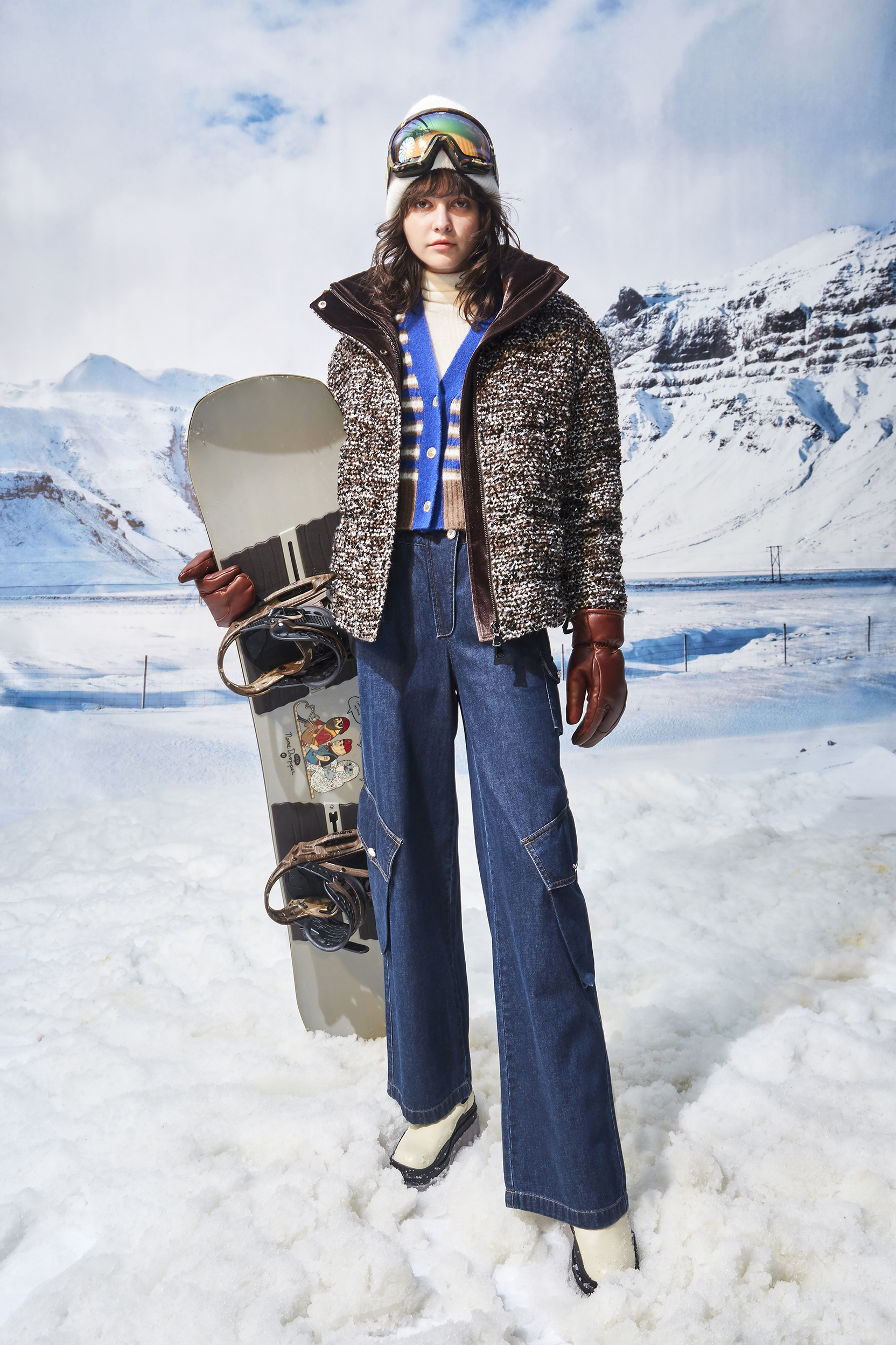 BD15155D1 斑駁光影高訂亮片羽絨外套 (鵝絨)*