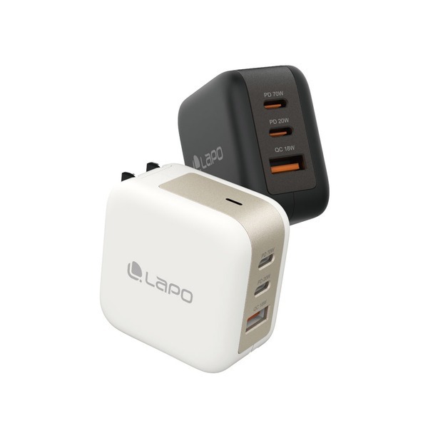LaPO 70W 氮化鎵3口極速充電器 (2色)