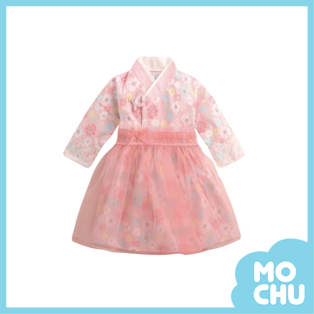 粉嫩花花韓服洋裝