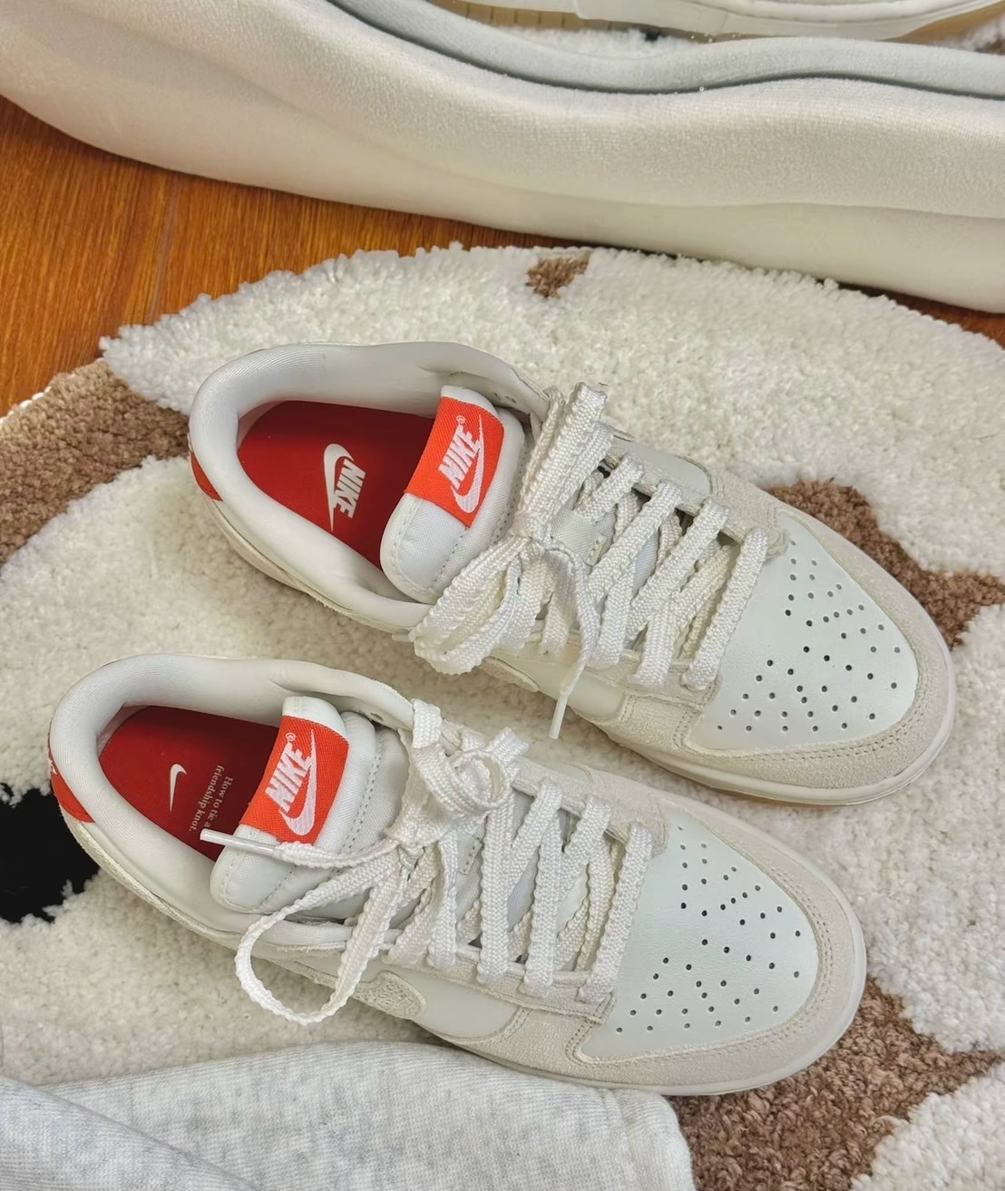 KTQ STORE ‧ Nike Dunk Low “Friendship Knot” 米白橘 剪影 蕾絲 HV5231-133