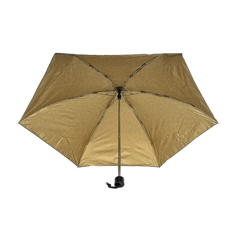 【COACH】豹紋圖案尼龍迷你晴雨兩用傘(黑色)CW558 SVNSM