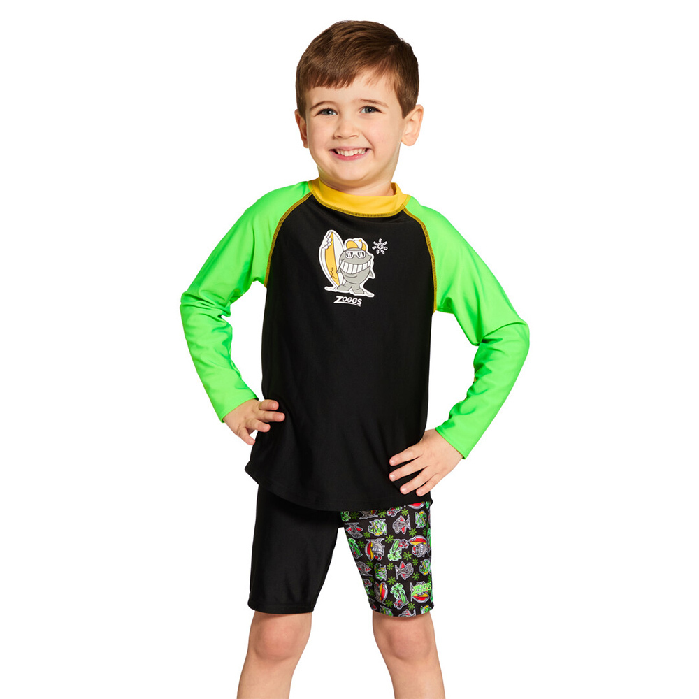 ZOGGS 幼童《鰭齒小怪》環保長袖防曬衣