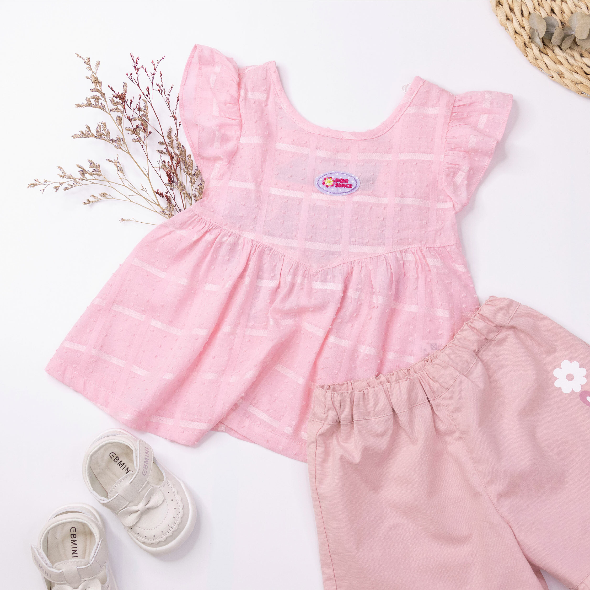 波紳士【22022】甜美花花後挖空設計上衣＊二色