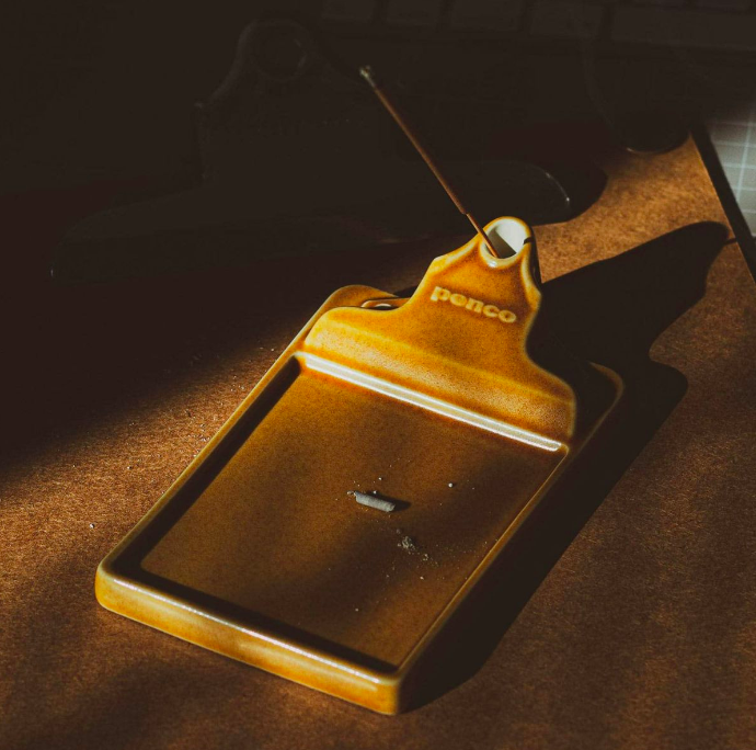 HIGHTIDE Penco 陶瓷瀨戶燒 手寫板造型香立 / 筆插