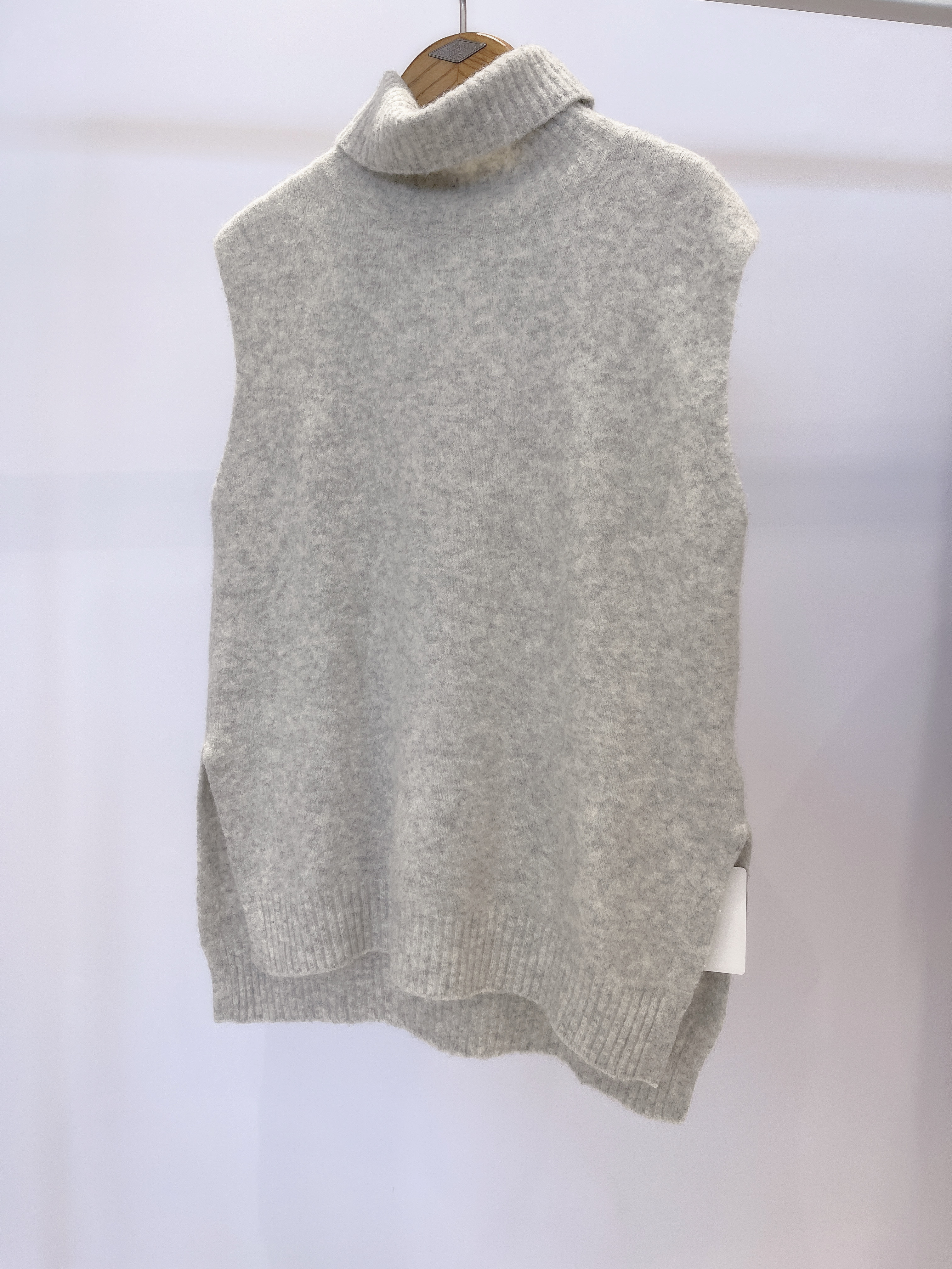 高領毛衣背心