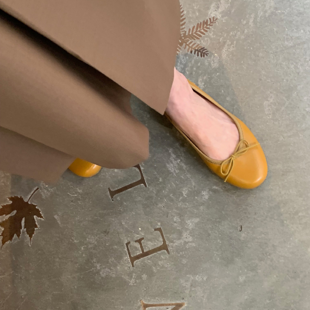 15606 芒果黃  手工娃娃鞋
