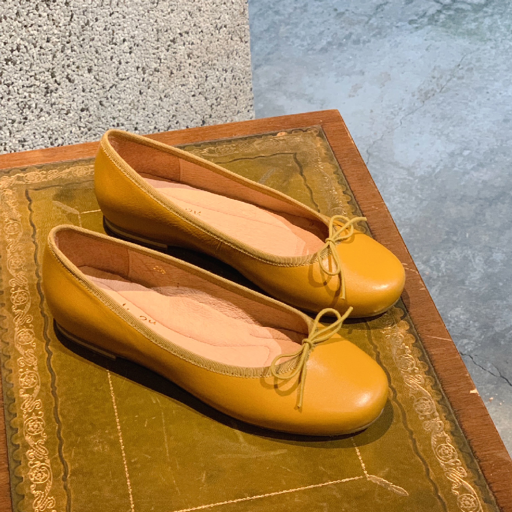 15606 芒果黃  手工娃娃鞋