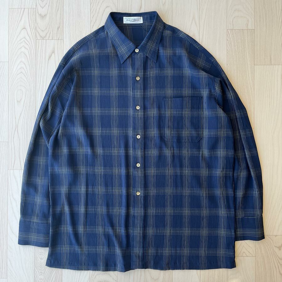 Jean Phillipe藍色格紋恤衫