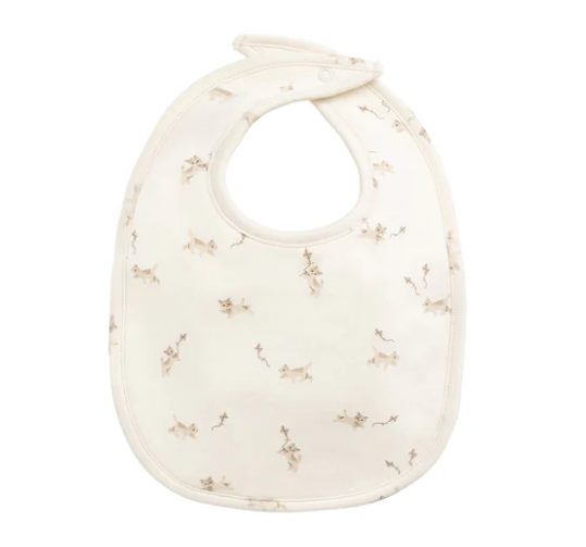 JAMIE KAY│Organic Cotton Bib - Kitten and His Kites OS