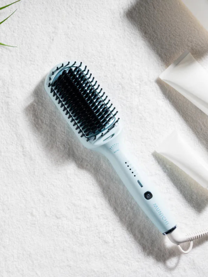 【 MUNICHI沐尼黑 】ION負離子溫控直髮梳