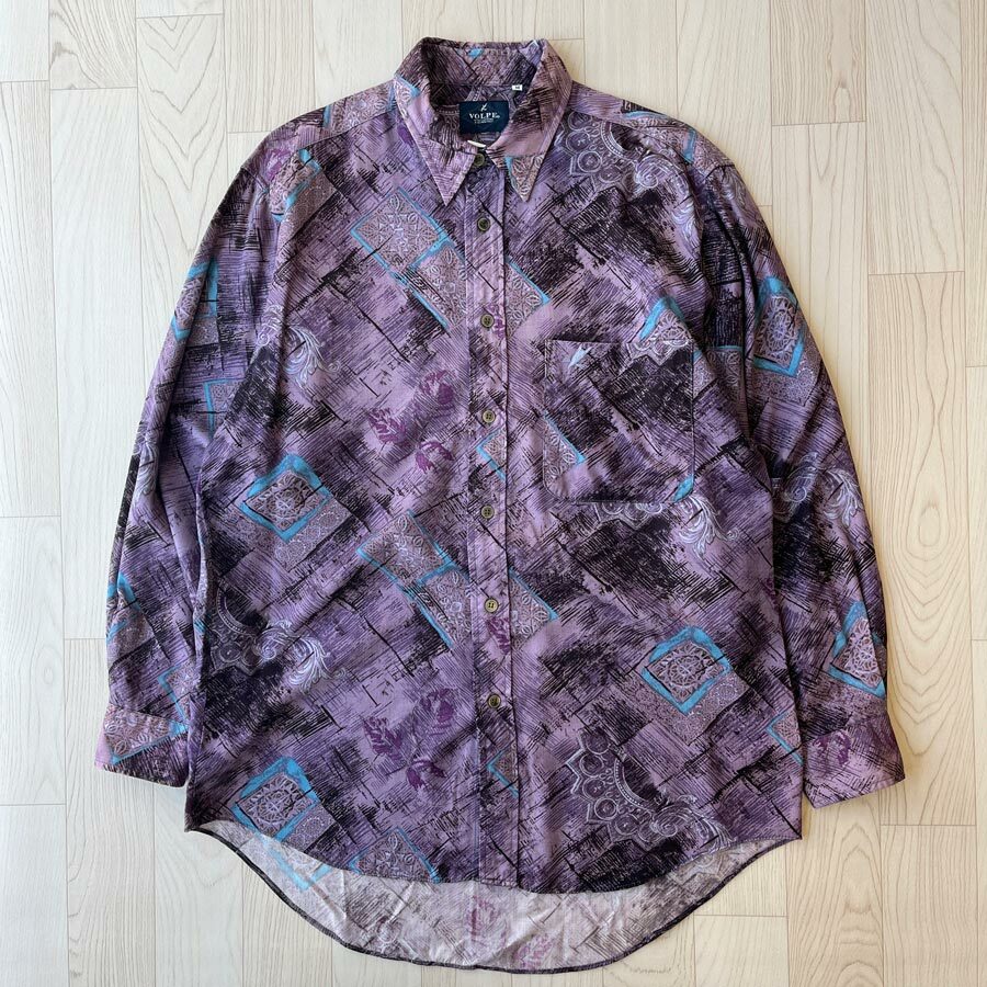 Volpe日本製紫色系長袖花恤