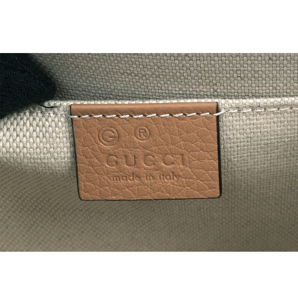 【GUCCI】Marmont 金色標誌粒紋皮革肩背/斜背二用鍊包(裸粉色)779790 A7M0T 2754