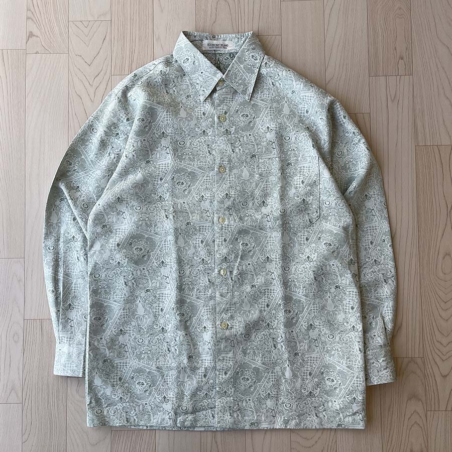 Economy Brand 淺綠色花紋長袖花恤