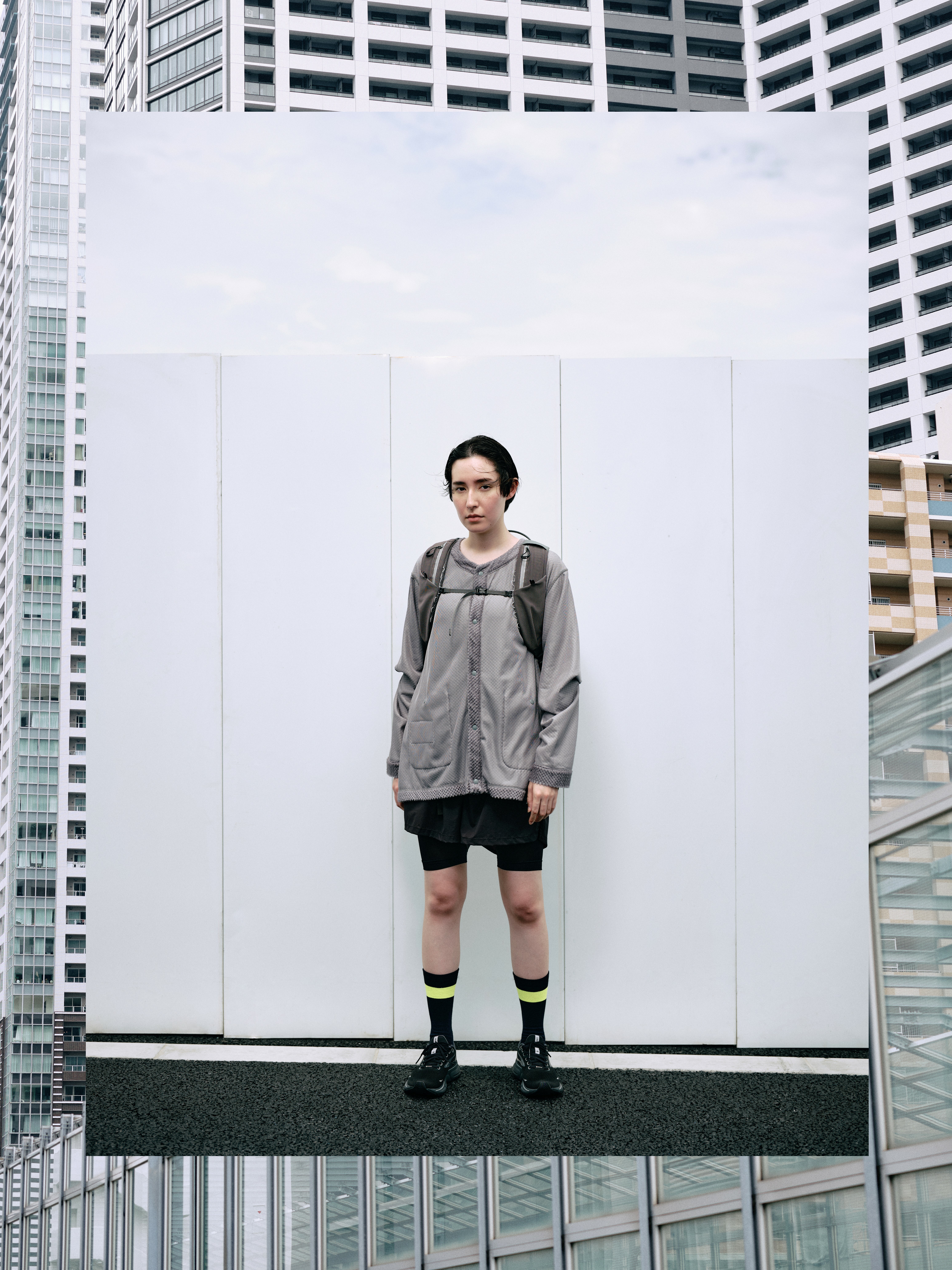 GSYB OCTA CARDIGAN GS2501-C01J GRAY