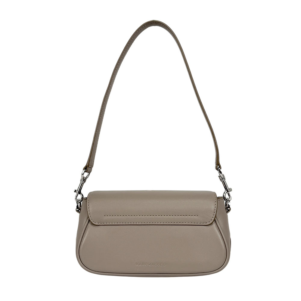 【MARC JACOBS】THE CLOVER 平滑皮革翻蓋二用包(水泥灰)2P4HSH035H02 055