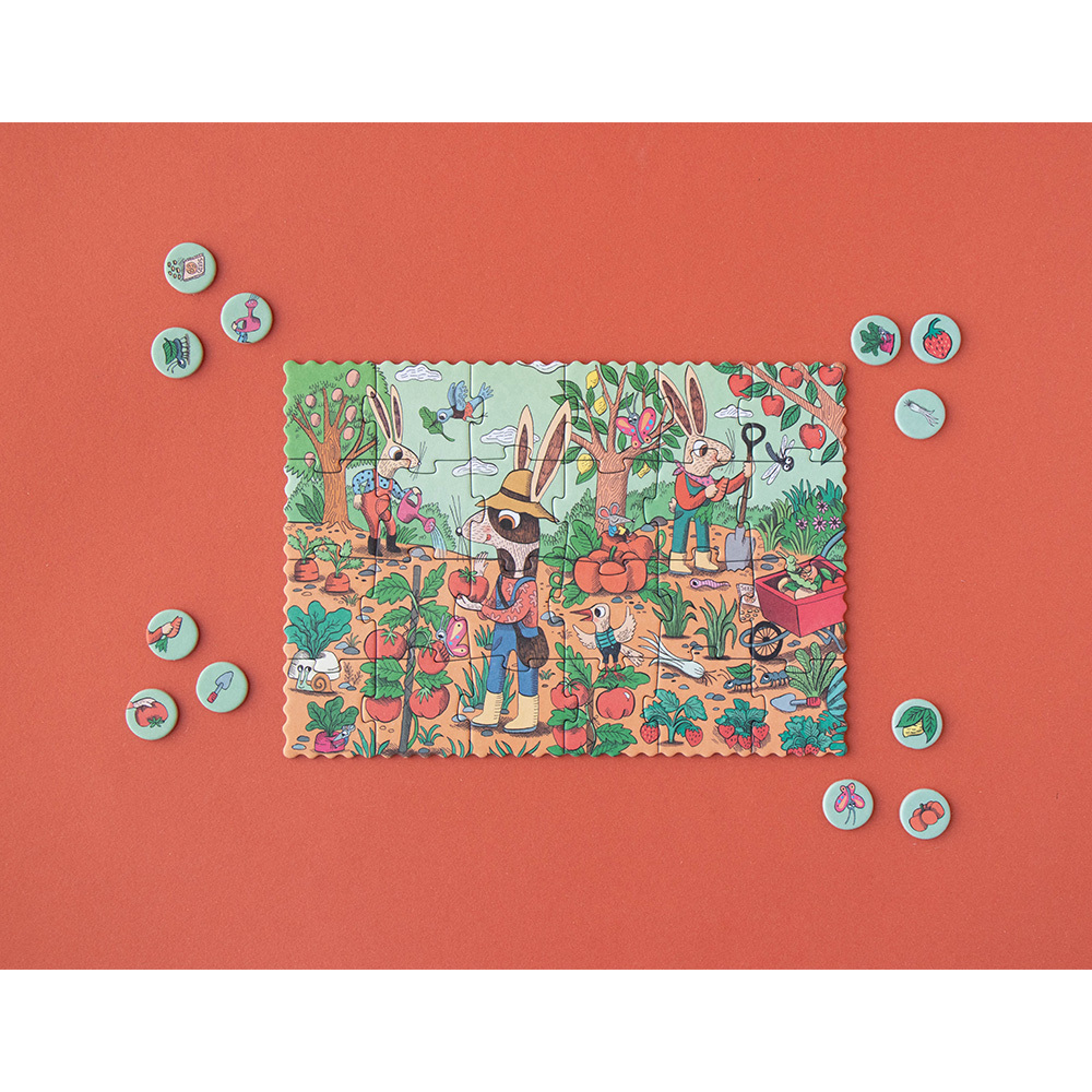 (預購4/7)西班牙Londji 花園找找看隨身拼圖