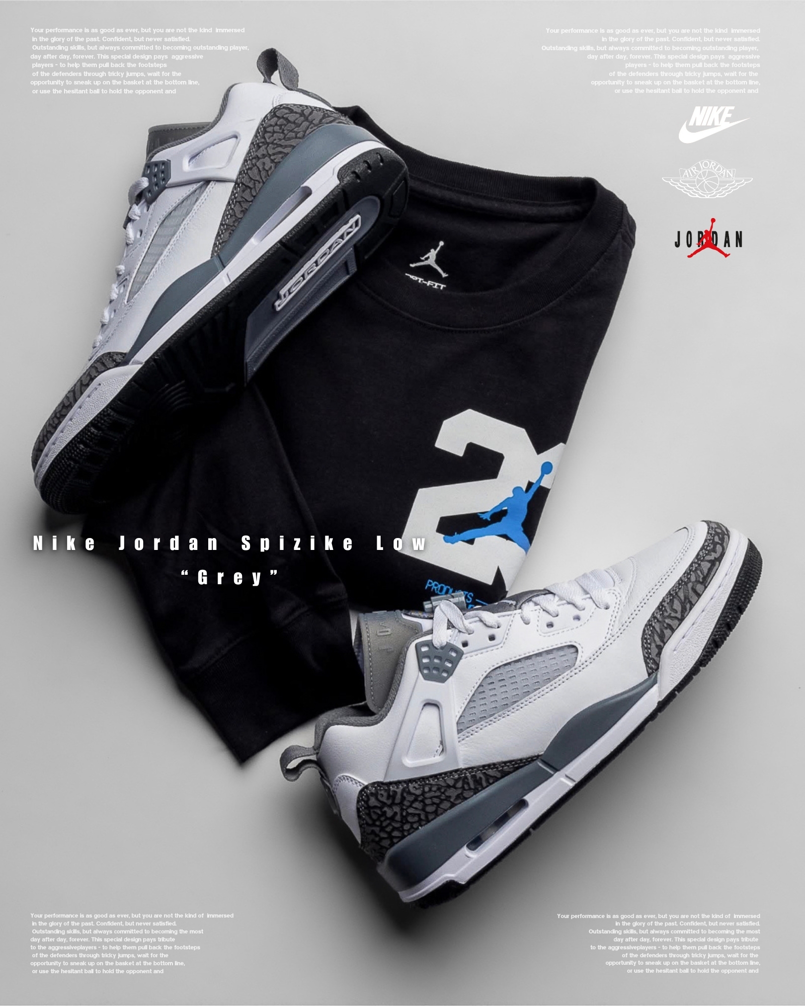 『經典融合 美國定價爆啦 💥』Nike Jordan Spizike Low “Grey” FQ1759-102