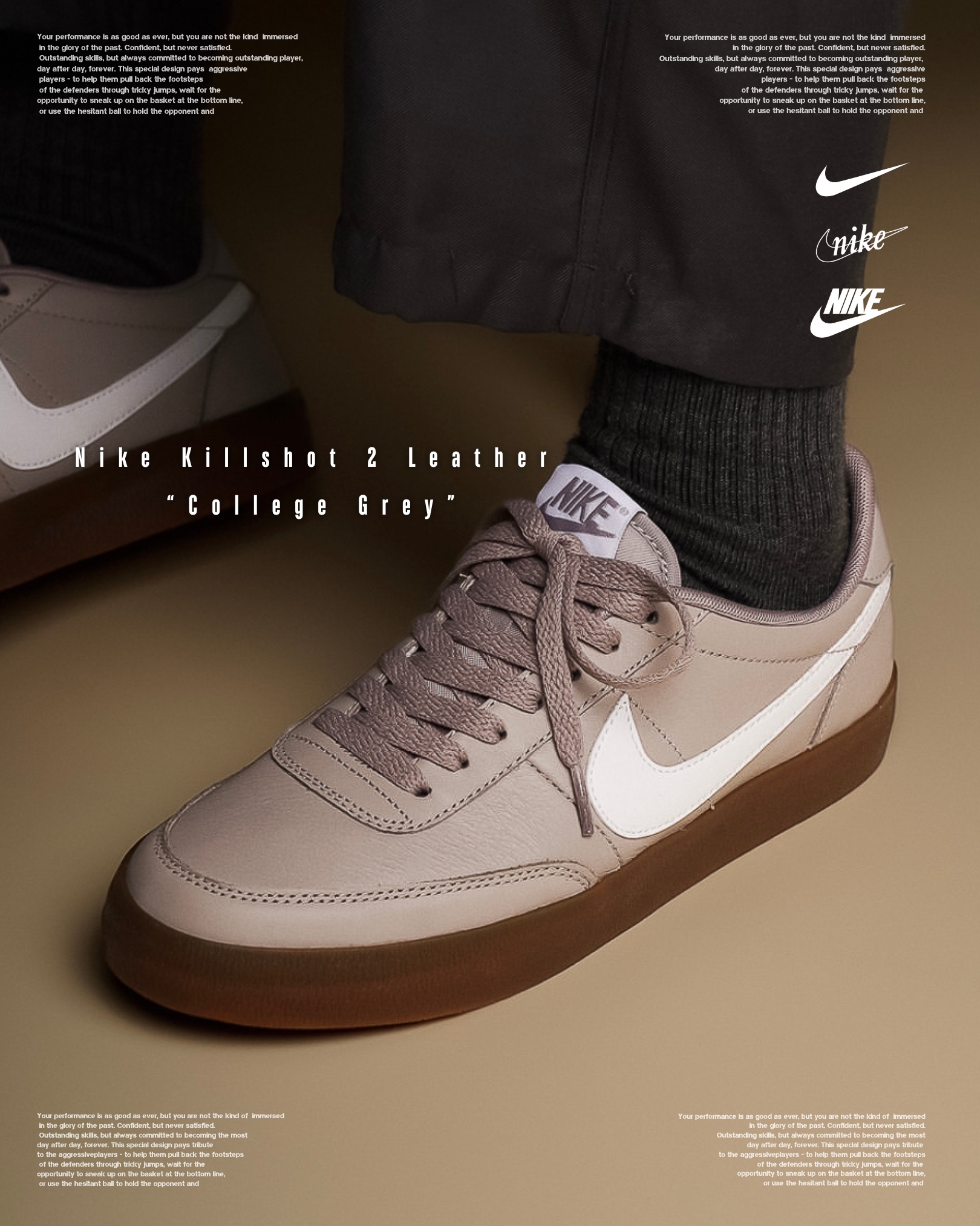 『奶茶棕 復古新選擇 ✨』Nike Killshot 2 Leather “College Grey” HM9431-001