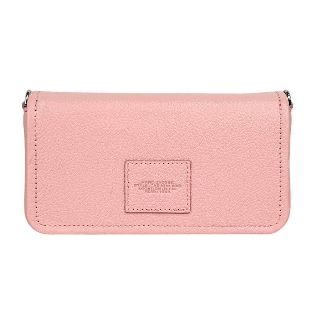 【MARC JACOBS】粒面皮革迷你斜背包WOC/手拿包(蝴蝶結粉)2S4SMN080S02 669