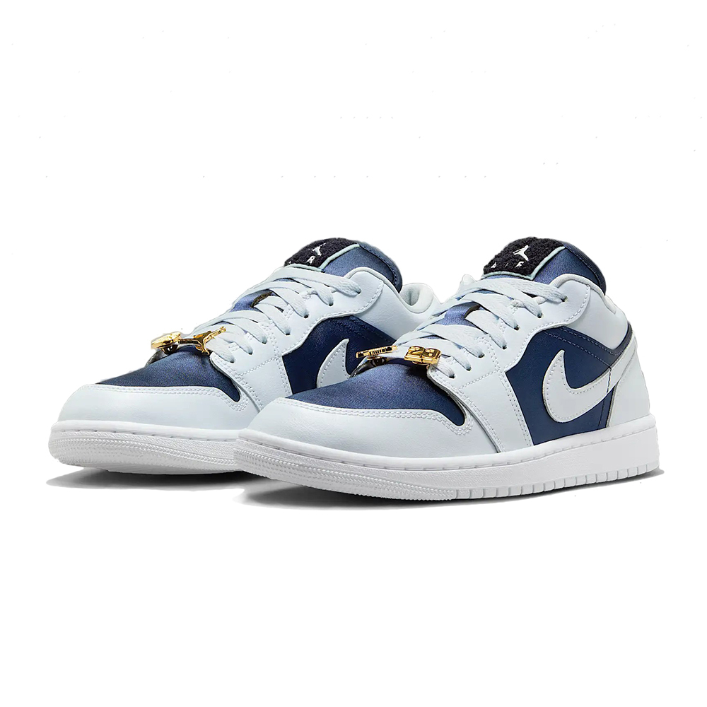 W Air Jordan 1 Low Football Grey 午夜藍 FZ8778-044