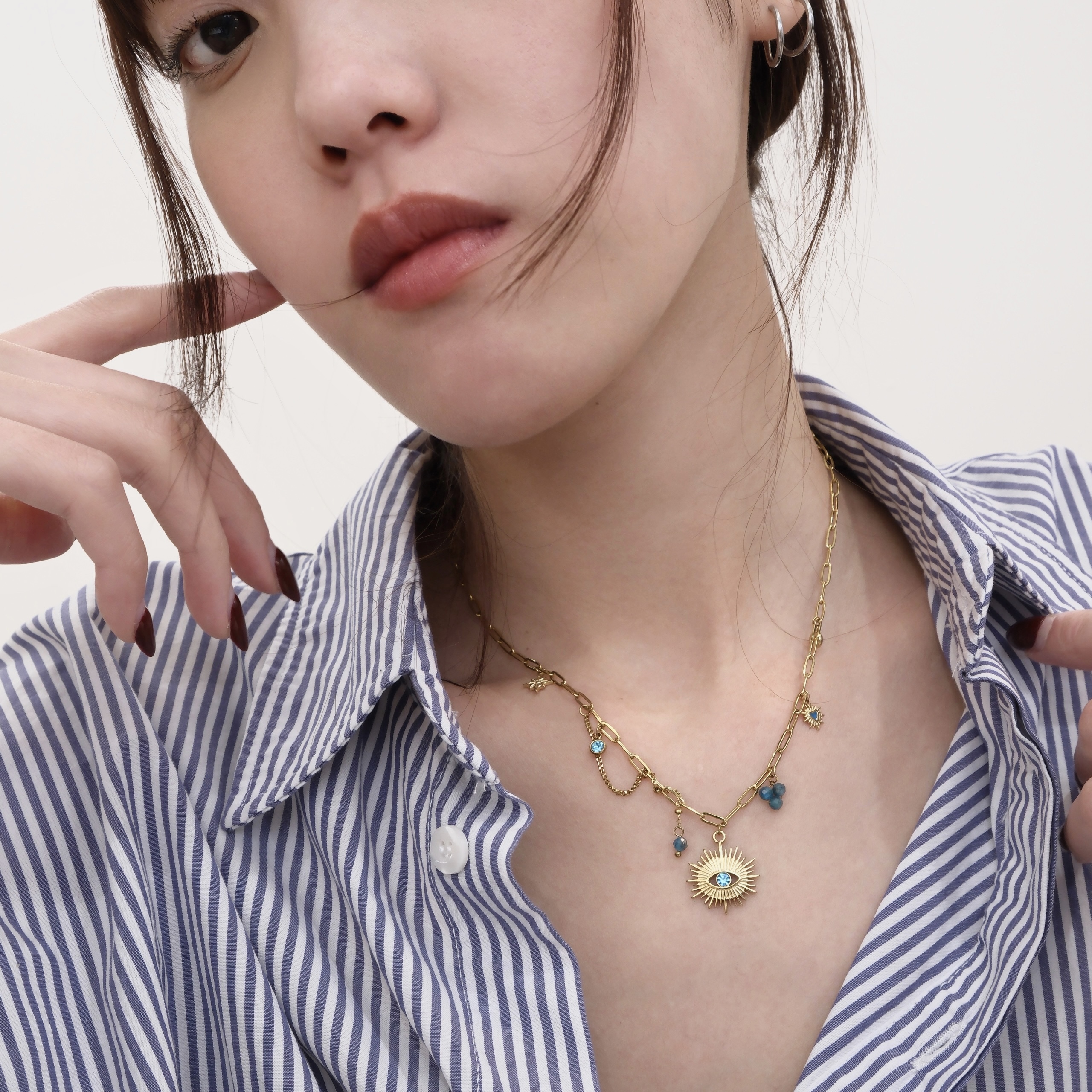 BOHM PARIS-Aïcha 眼形吊墜項鍊