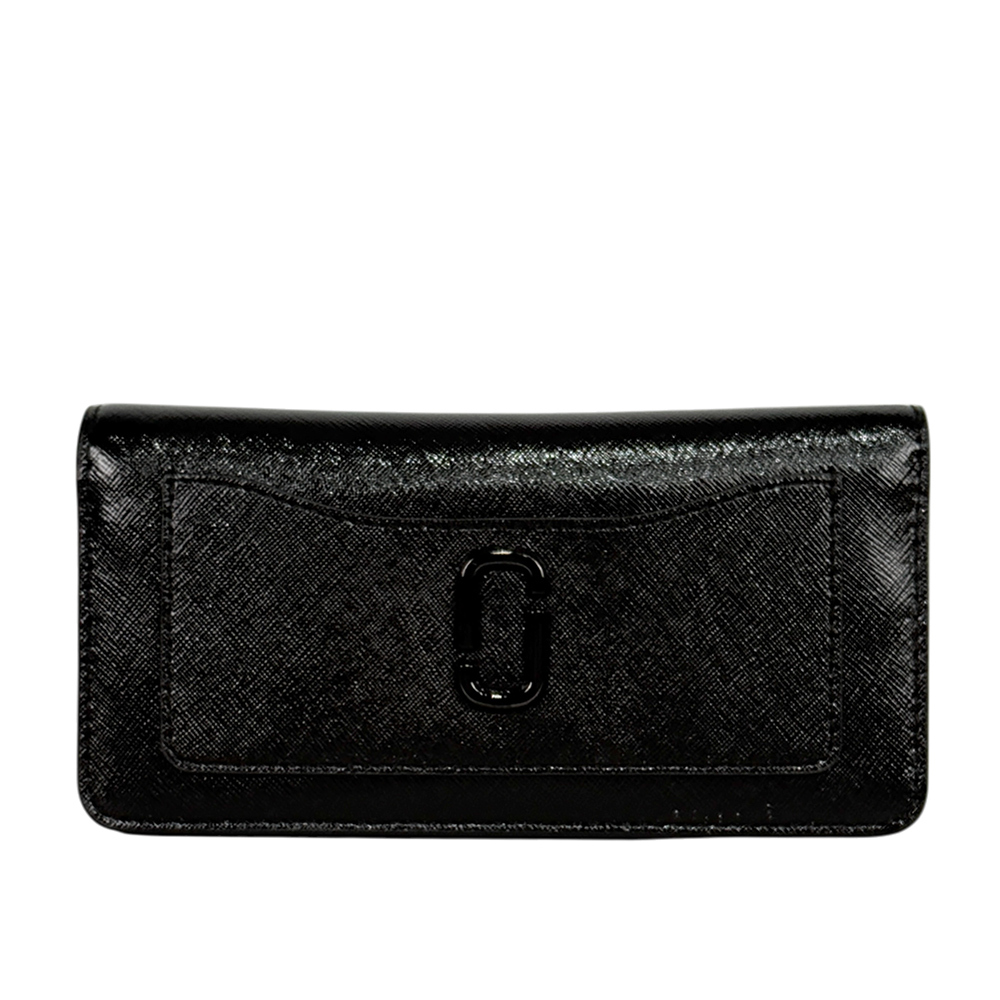 【MARC JACOBS】The Utility Snapshot 防刮皮革釦式二折長夾(黑色)2R3SMP048S07 001