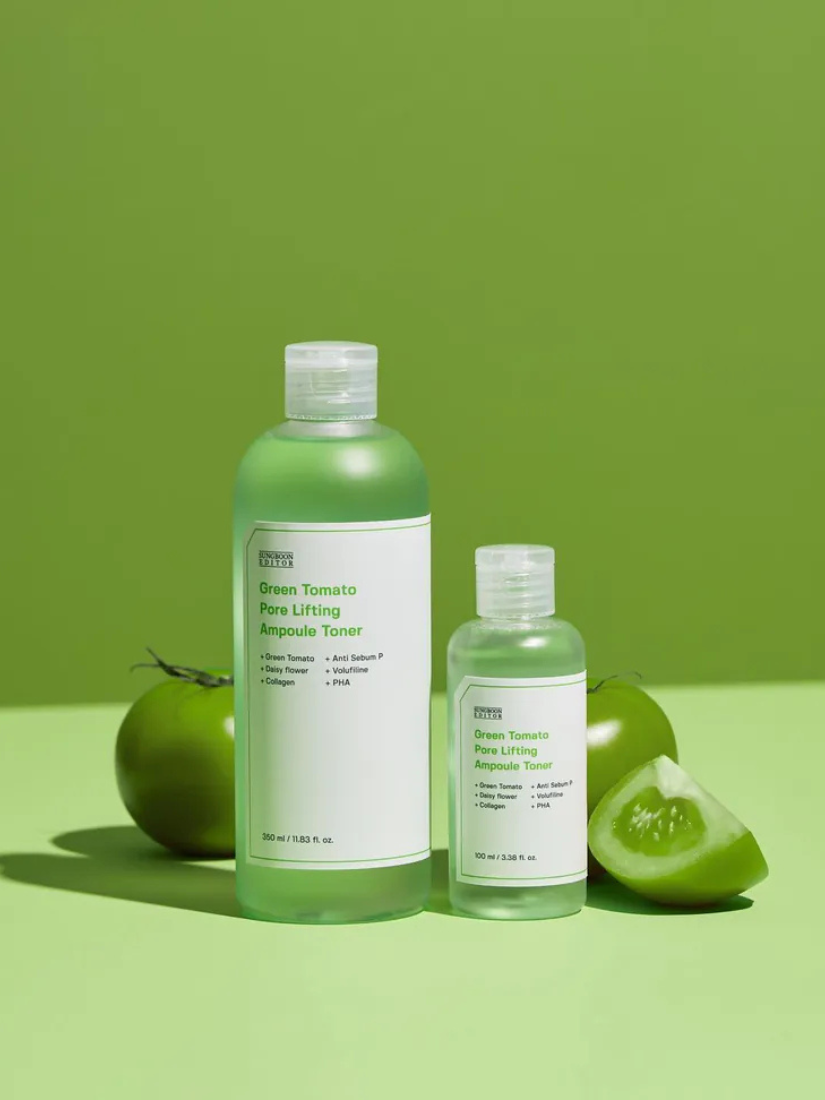 【 限量現貨 】SUNGBOON EDITOR 綠番茄緊緻毛孔安瓶化妝水350ml 韓國