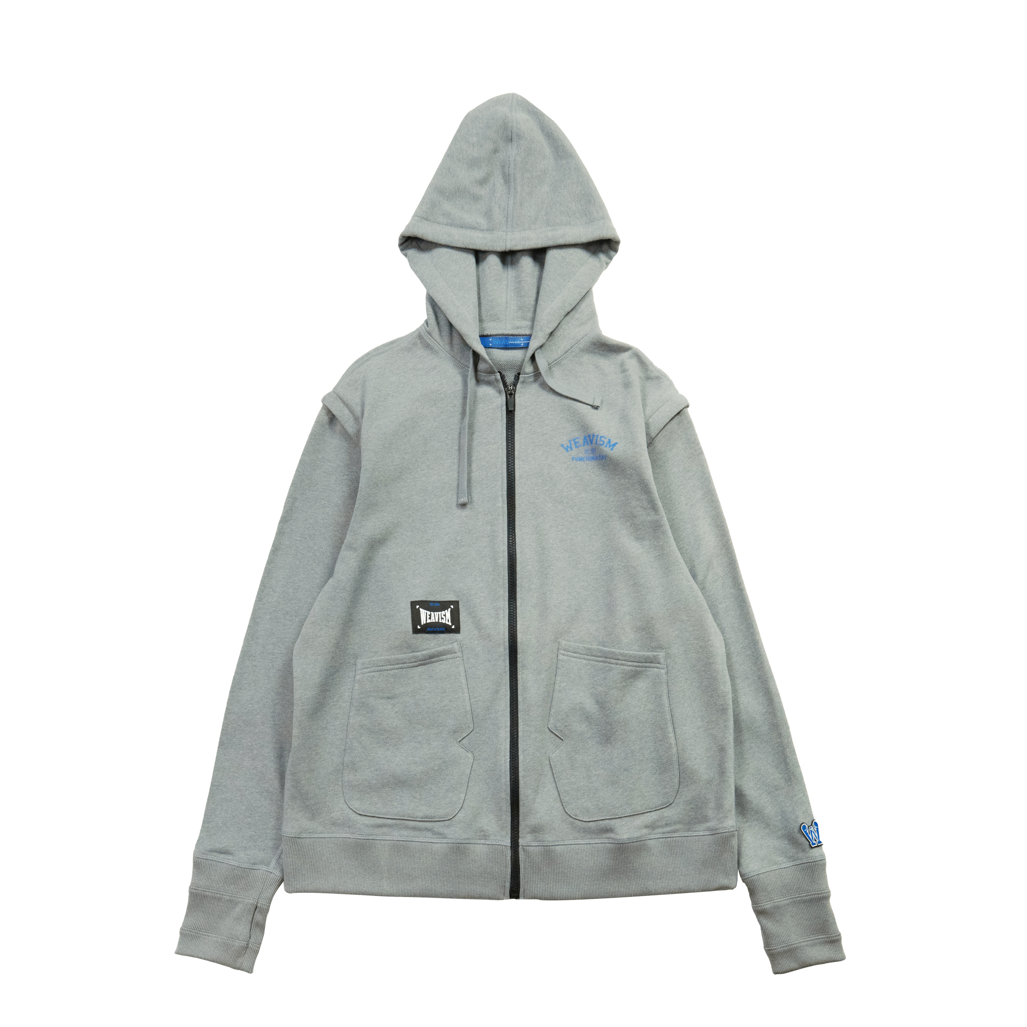 訓練日可拆卸拉鍊連帽外套-雜訊灰