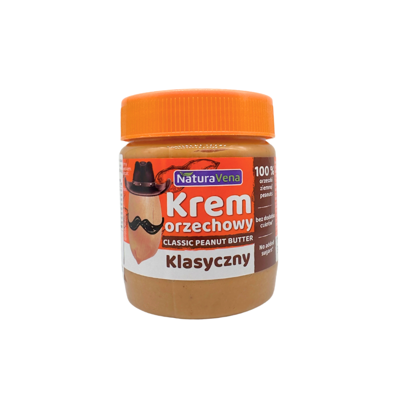 NATURAVENA - 100% 高蛋白無添加鹽&糖花生醬 - 幼滑 (340g) (12607)